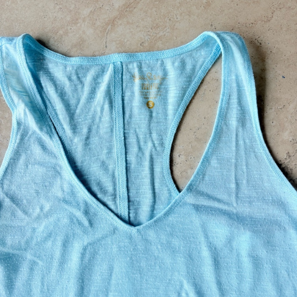 Lilly Pulitzer Light Blue Racerback Tank